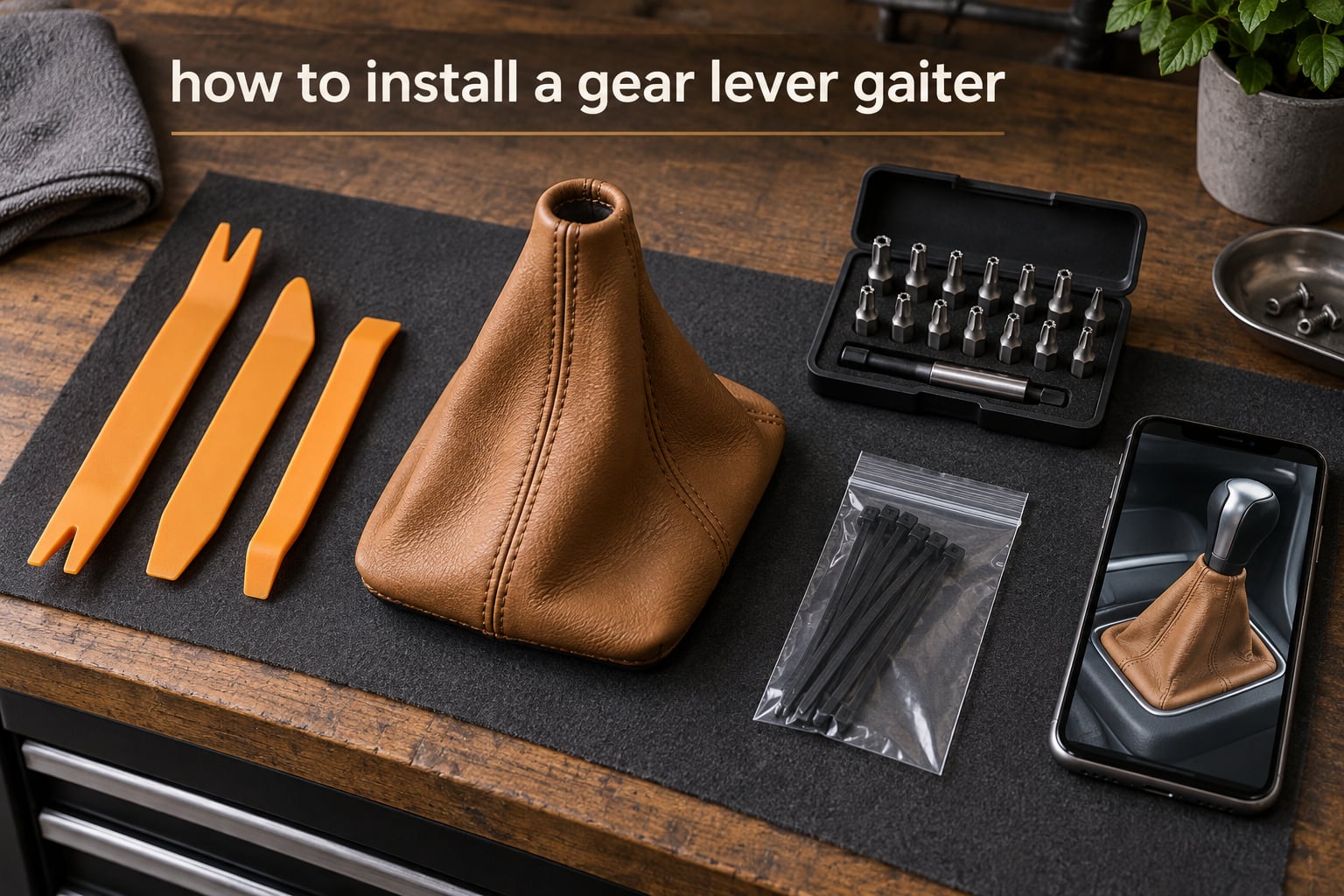 how to install a gear lever gaiter