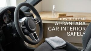 how to clean alcantara car interior safely