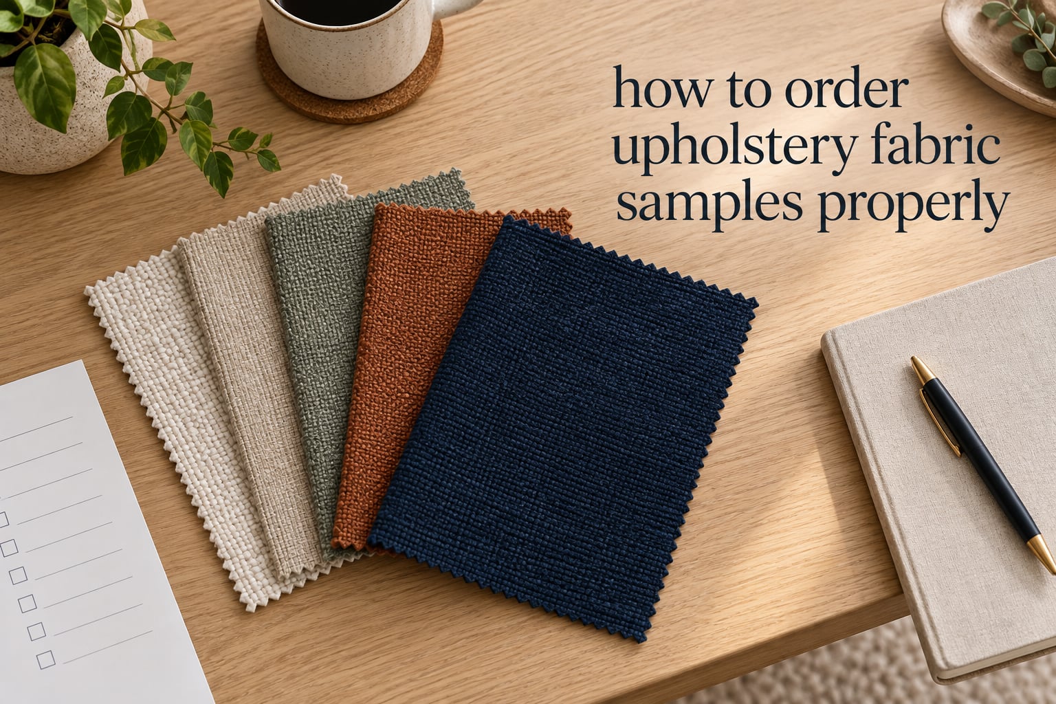 how to order upholstery fabric samples properly