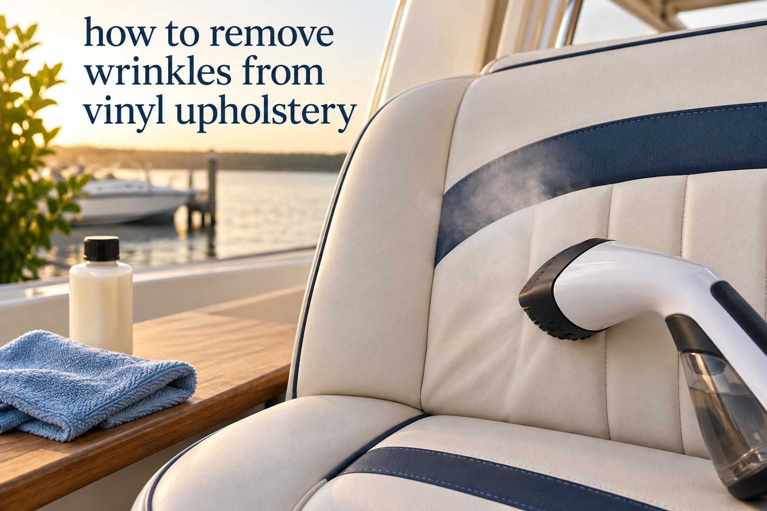 how to remove wrinkles from vinyl upholstery