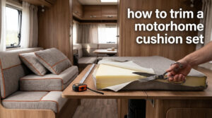 how to trim a motorhome cushion set