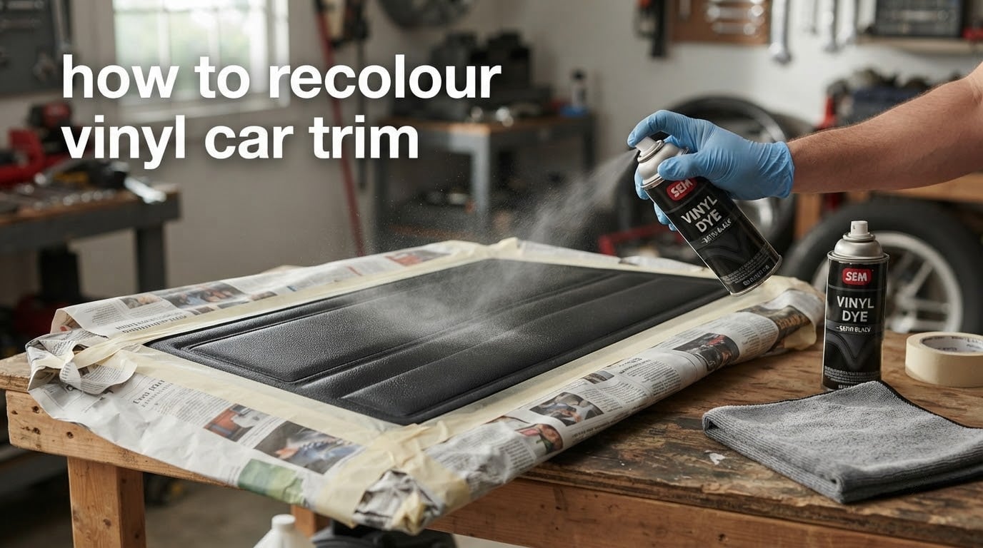 how to recolour vinyl car trim