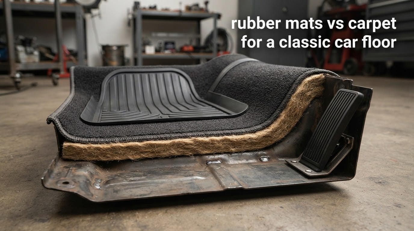 rubber mats vs carpet for a classic car floor