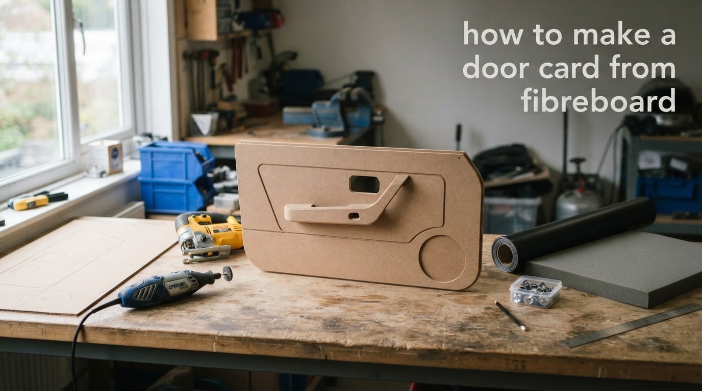 how to make a door card from fibreboard