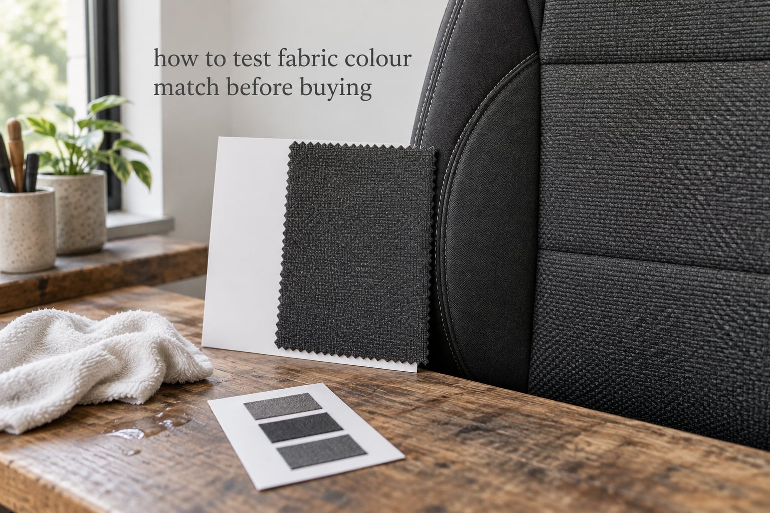 how to test fabric colour match before buying