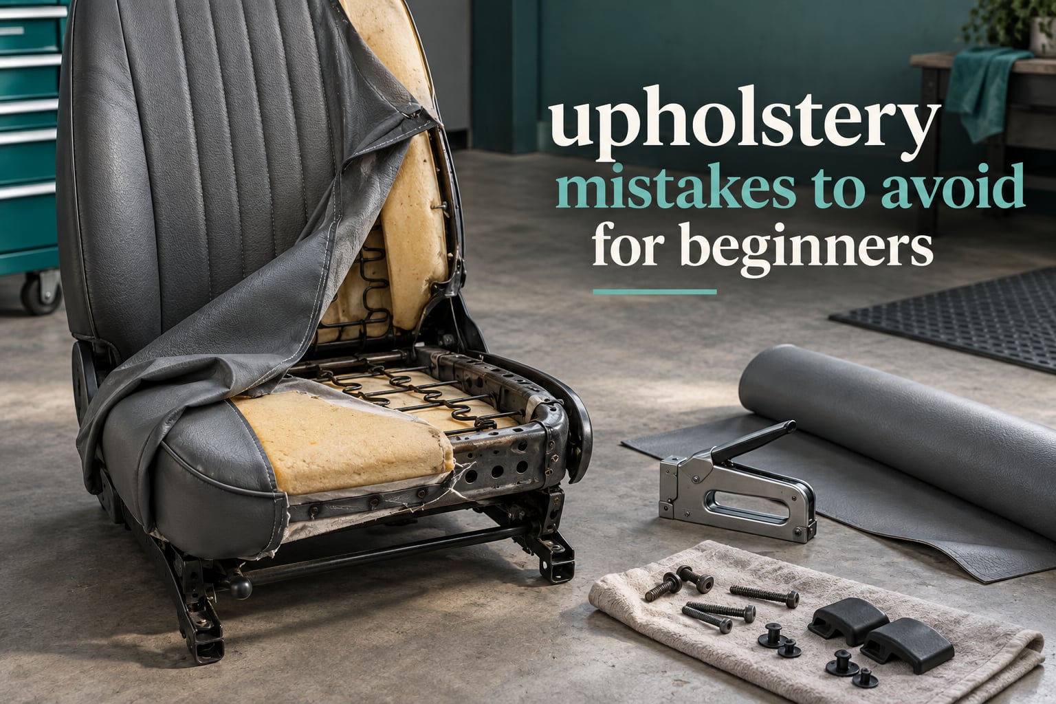 upholstery mistakes to avoid for beginners