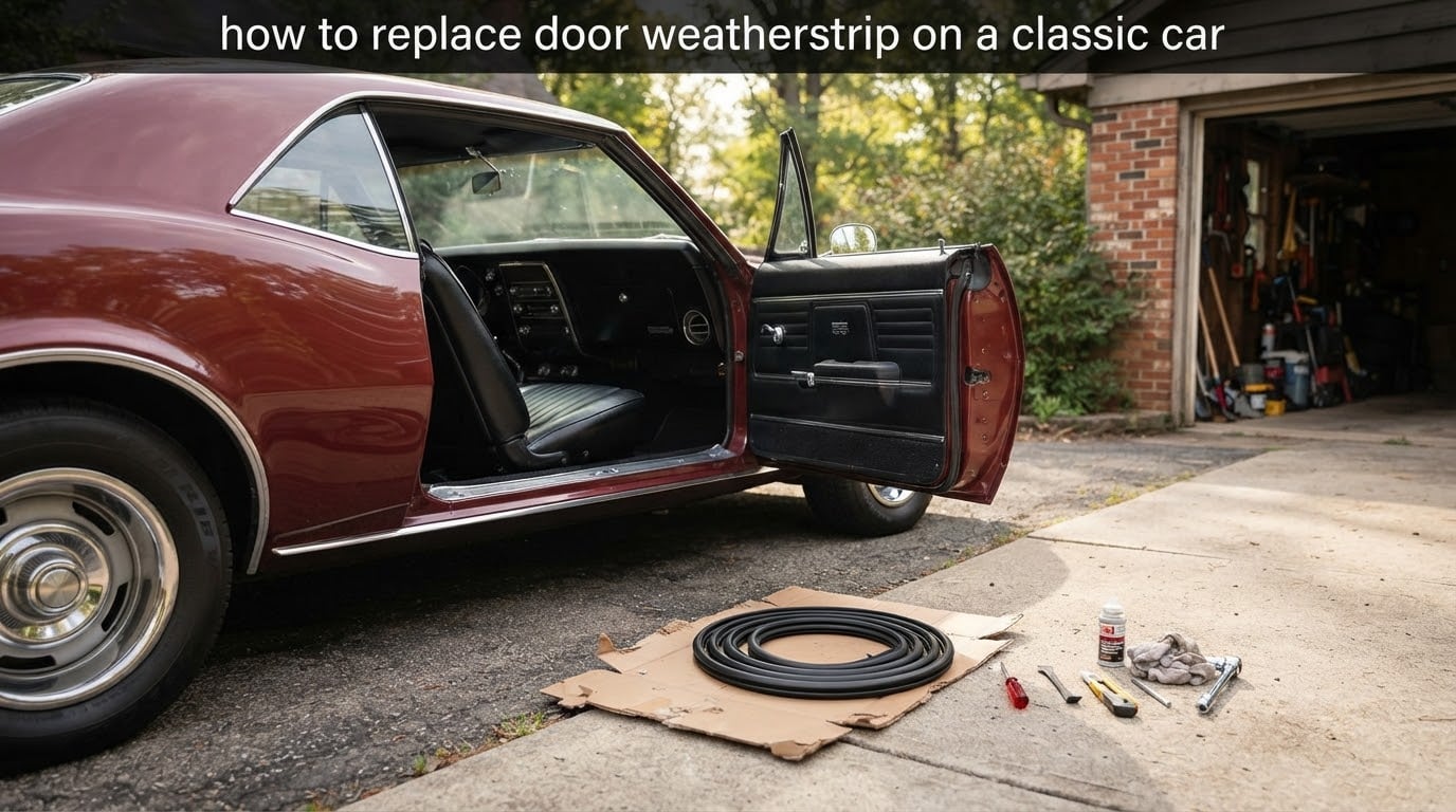 how to replace door weatherstrip on a classic car