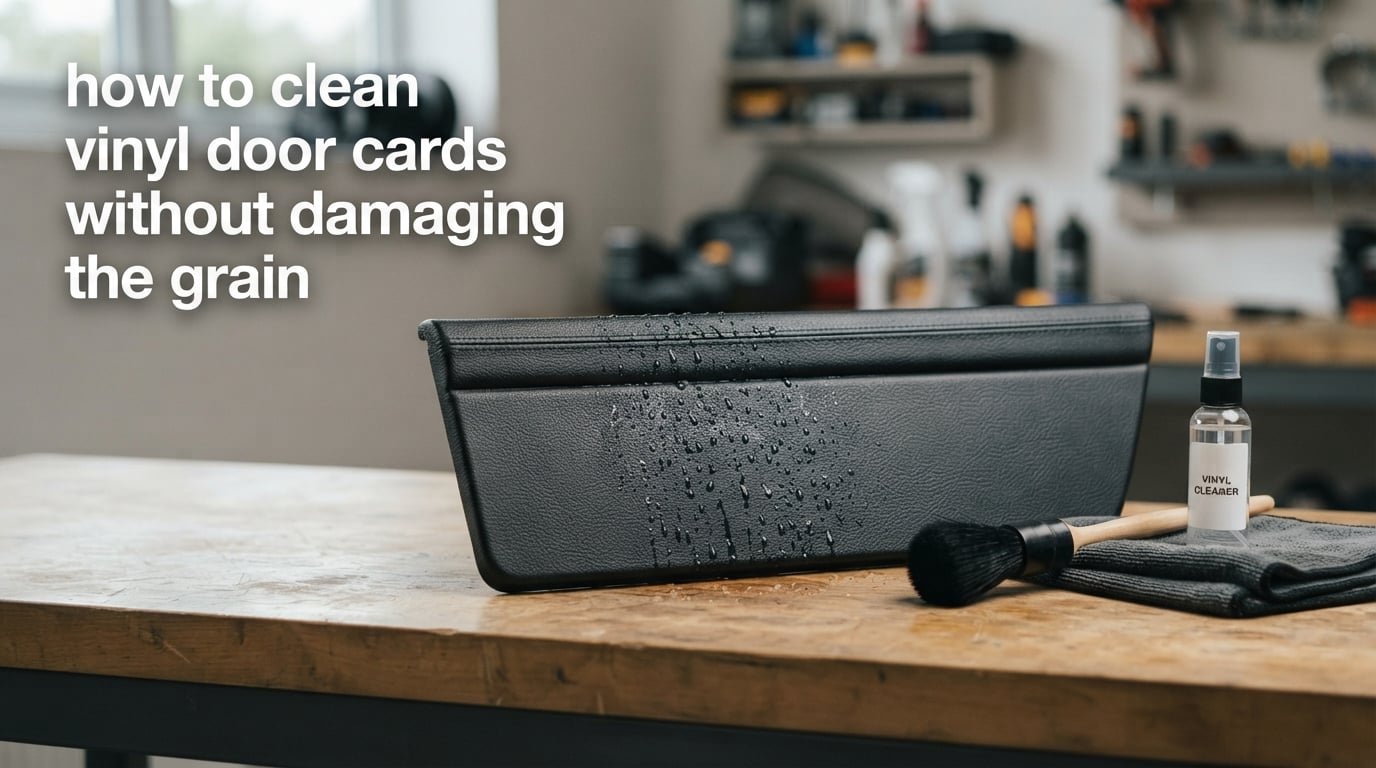 how to clean vinyl door cards without damaging the grain