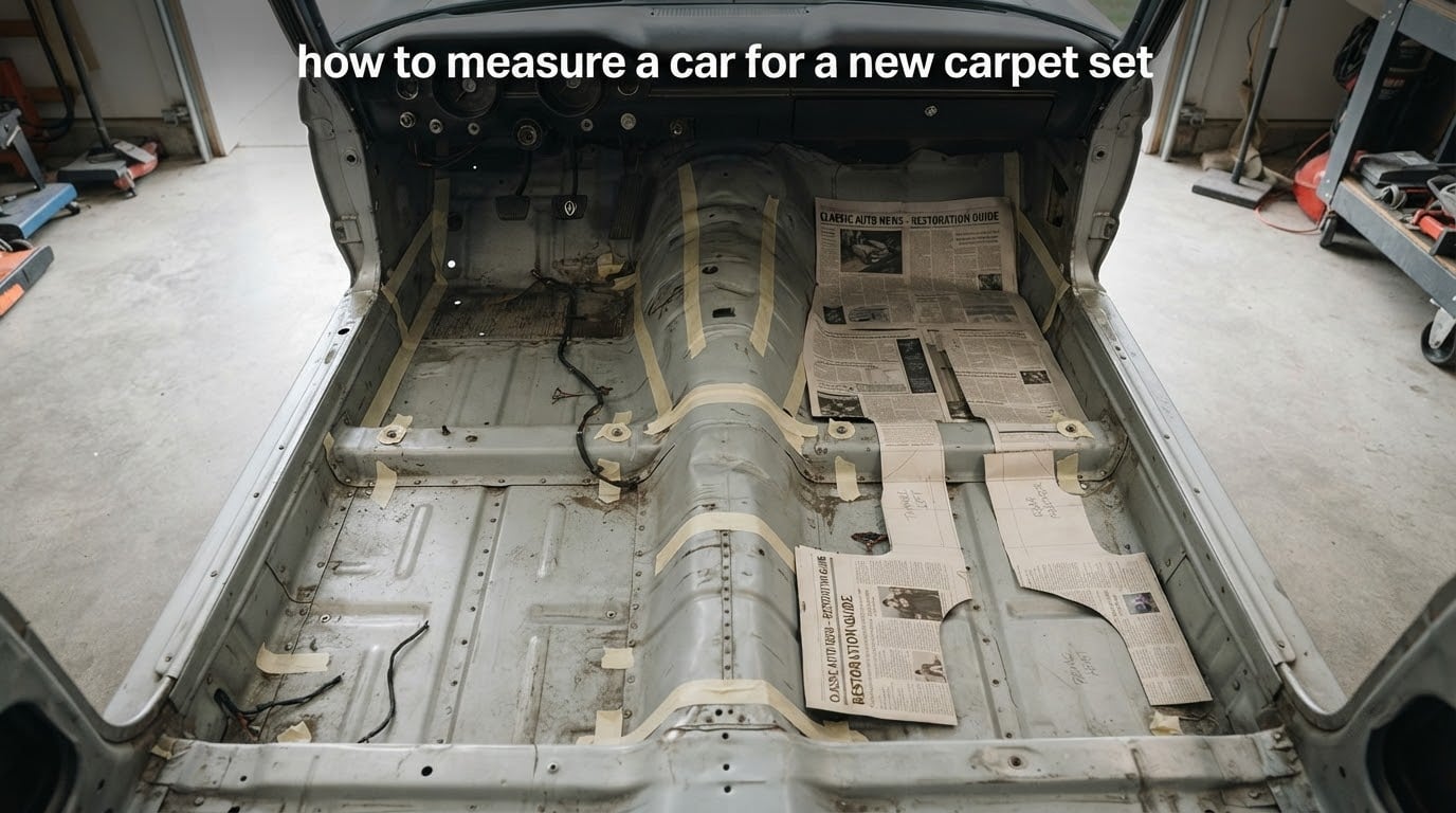 how to measure a car for a new carpet set