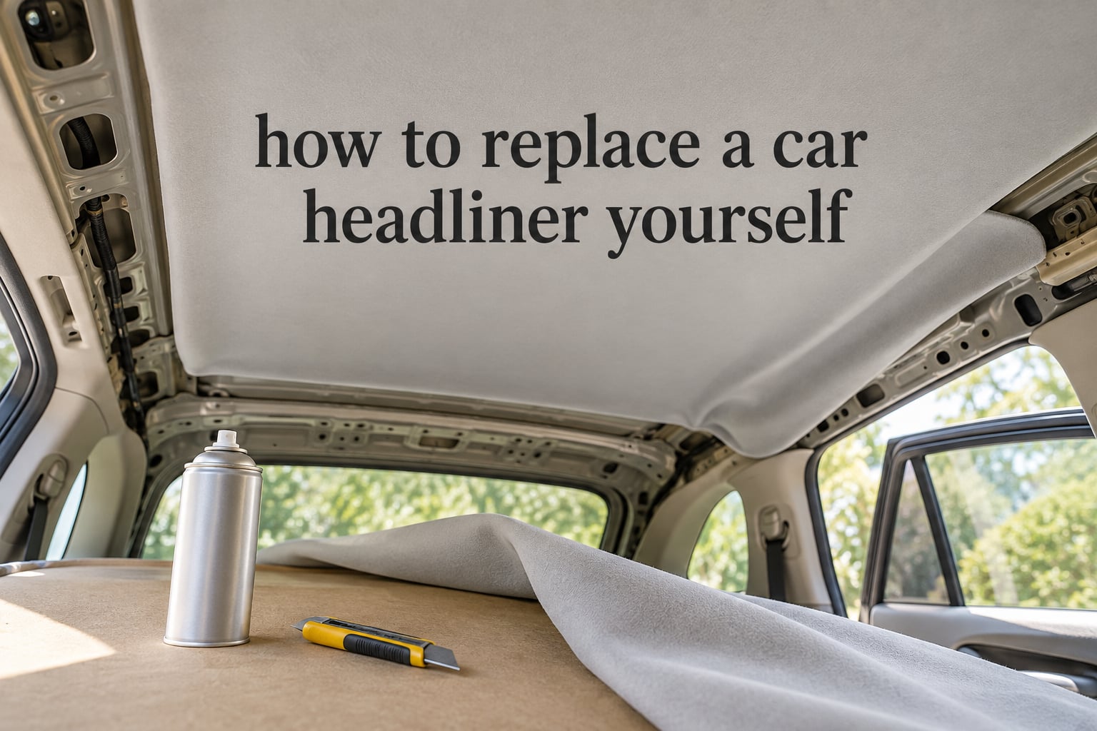 how to replace a car headliner yourself