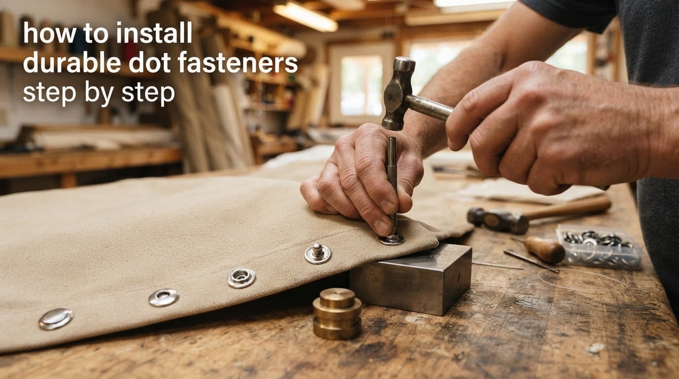 how to install durable dot fasteners step by step