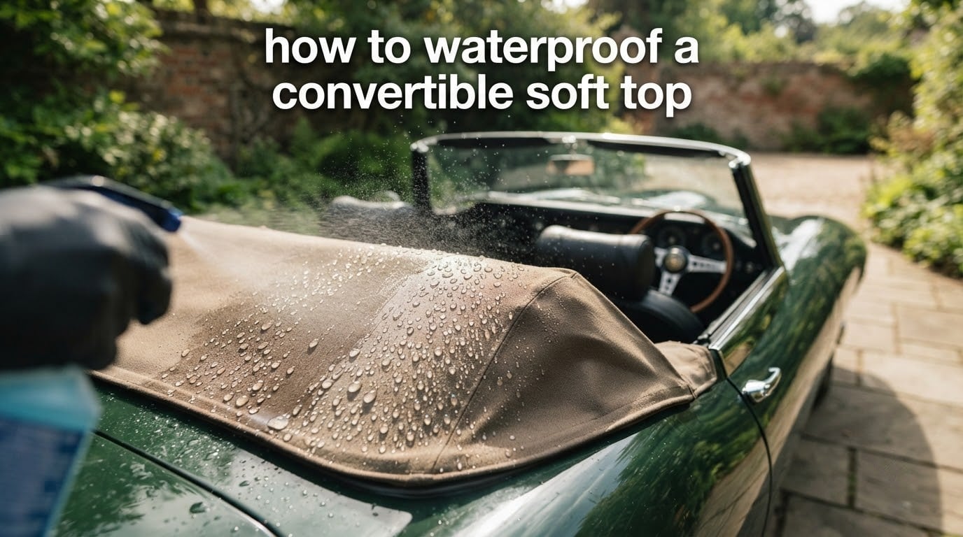 how to waterproof a convertible soft top