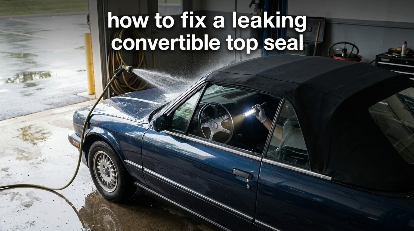 how to fix a leaking convertible top seal